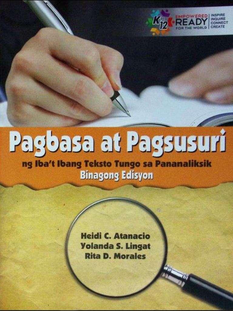 Pagbasa at pagsusuri ng ibat-ibang teksto tungo sa pananaliksik by Atanacio           et al       2020